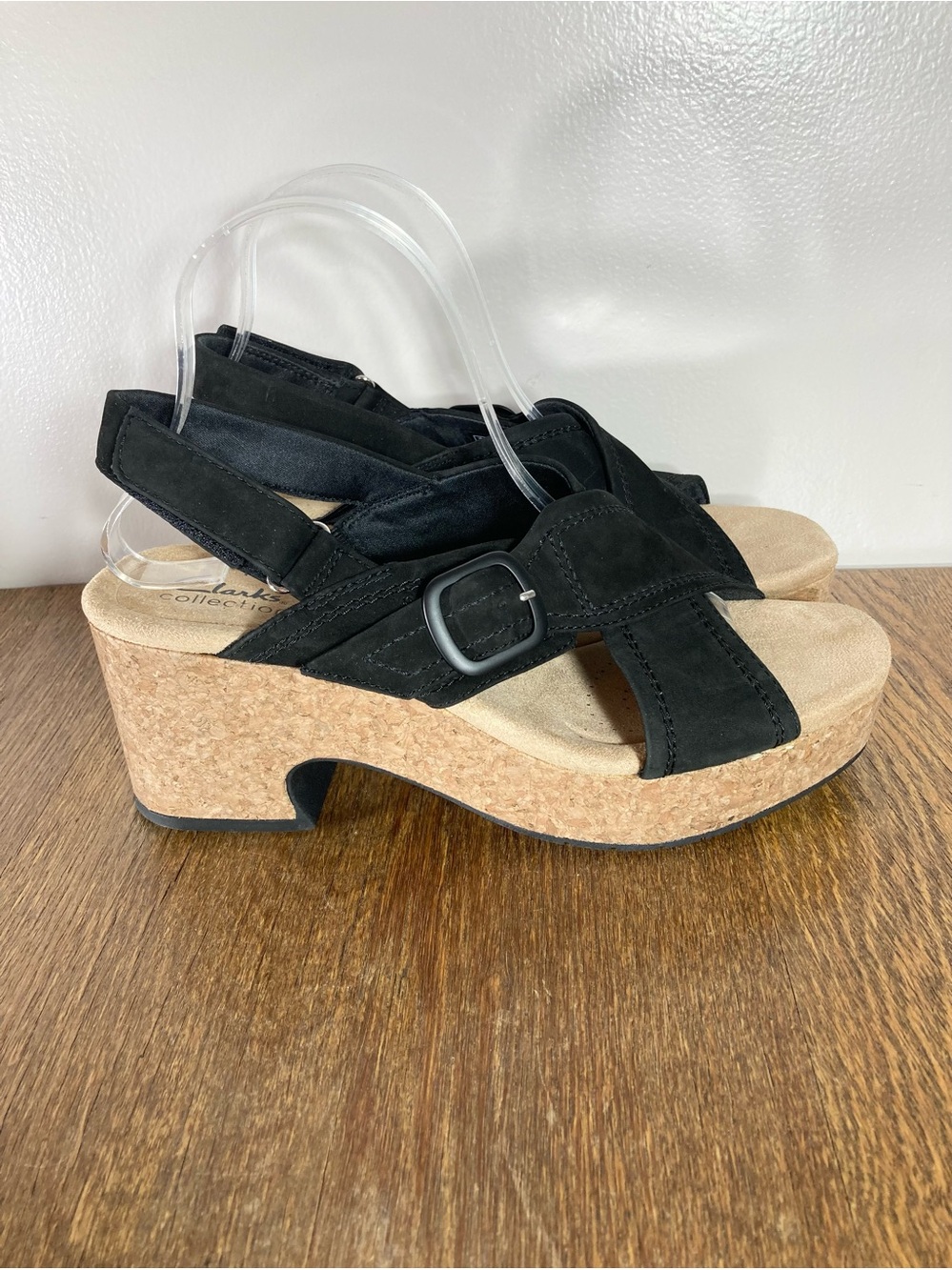 Clarks Nerisa Pace Slingback Suede Sandal Women’s Size 9.5 Black